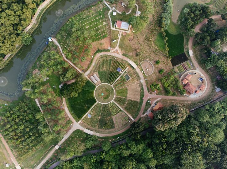 Bangladesch: Luftaufnahme Klimazentrum