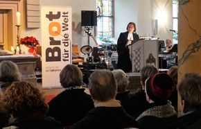 Die Stellv. Kirchenpräsidentin Ulrike Scherf hielt die Predigt beim Eröffnungsgottesdienst 