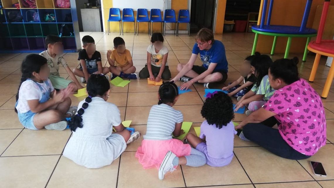 Eine Basteleinheit im Kindergarten