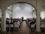 Blick in den Saal während des Gottesdienstes.