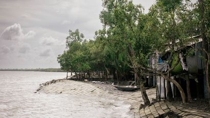 Flussufer in den Sundarbans, Mangrovenwälder in Bangladesch.Projektpartner: Christian Commission for Development in Bangladesh - CCDB