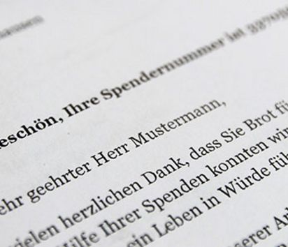 Spendenbescheinigung