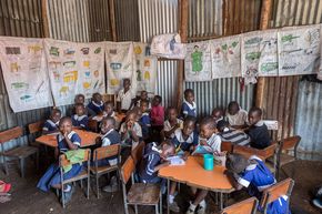 Kinder im von UCDP betriebenen Kindergarten.