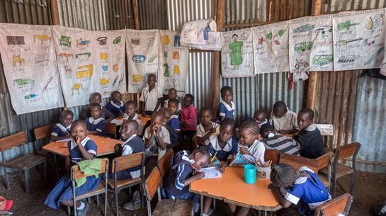 Kinder im von UCDP betriebenen Kindergarten.