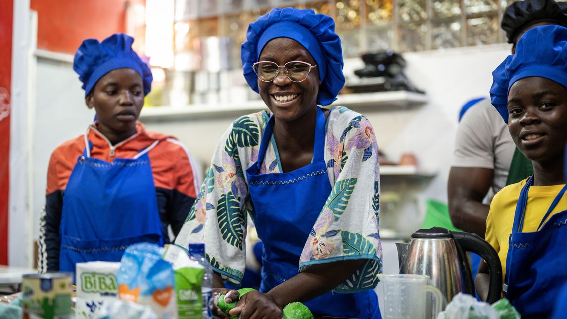 Marlene Culemba bei ihrem Backkurs