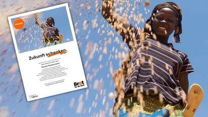 Bild der Einmalspenden-Urkunde von Brot für die Welt © Helge Bendl