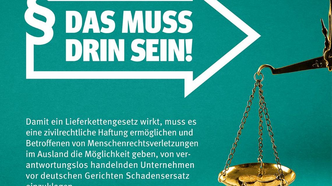 Forderung für ein wirksames Lieferkettengesetz