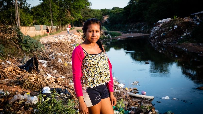 Leidi Gomez (13) in Cerro Poty.Leidi ist Delegierte der Kinderversammlung von Cerro Poty.