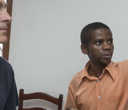 Georg Spirito works as a Civil Peace Expert in Goma/Congo. Together with his Congolese colleague David Bulangalire, he develops new programs for the management of the university. (Photo: Christoph Püschner)