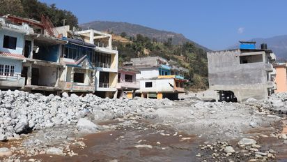 Massive Flut im Melamchi-Tal