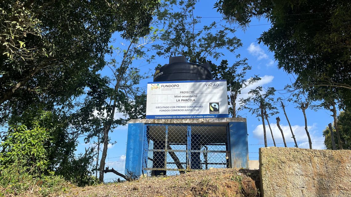 Von FUNDOPO errichtete Wasserversorgung im Ort La Parcela