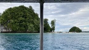 Während einer Bootstour vor Palau