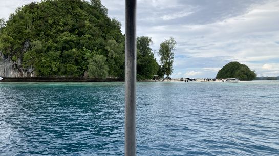 Während einer Bootstour vor Palau