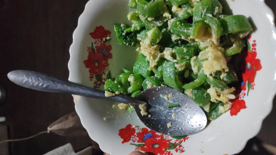 Ein kambodschanisches Gericht, gekocht mit meinen Kollegen im Büro
