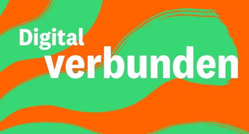 Header für die Online-Veranstaltungsreihe Digital verbunden