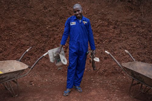 Wassertank vor dem Haus