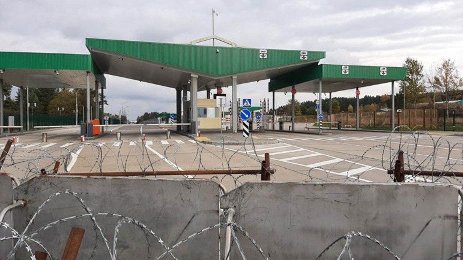 Seit November 2021 geschlossener Grenzübergang Kuźnica