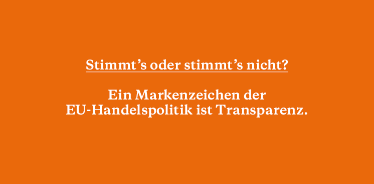 weißer Text auf orangenem Hintergrund