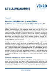 Mehr Nachhaltigkeit statt „Rosinenpickerei“