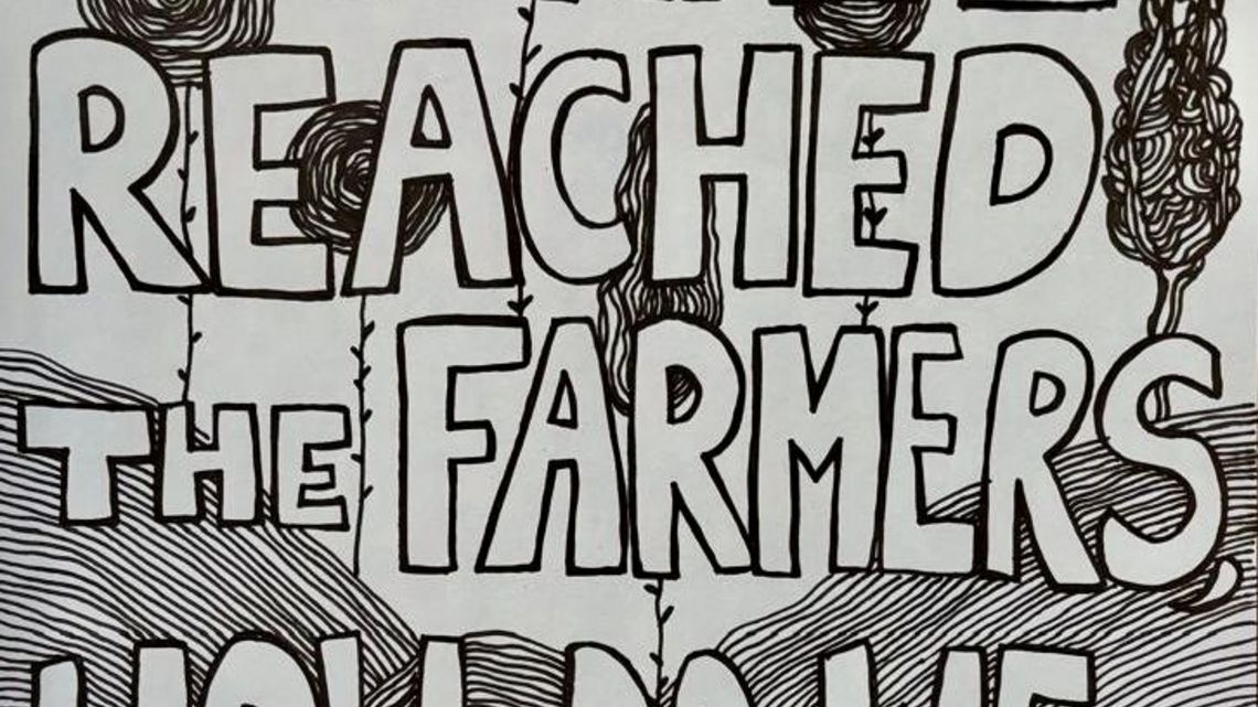 We have reached the farmers, how do we reach their neighbors" poster by Teigst Taye
