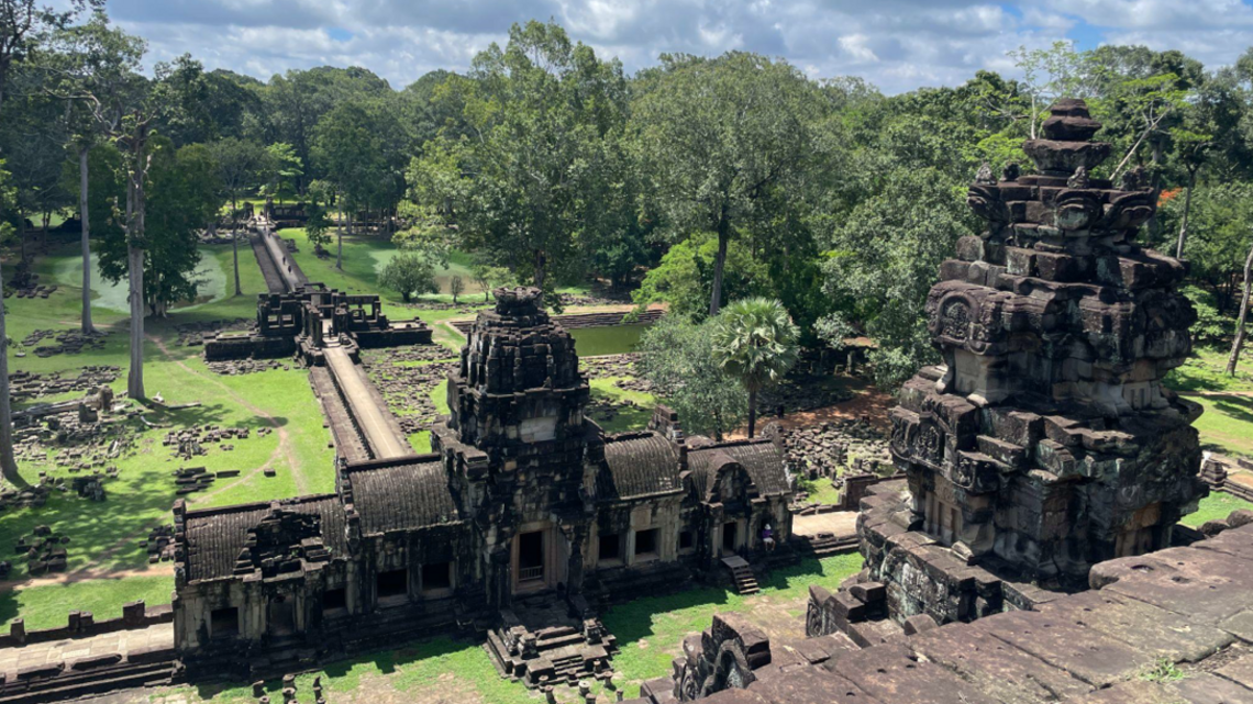 Mittagspause bei einem Tempel von Angkor Wat