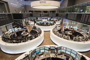 Handelsraum der Frankfurter Börse 