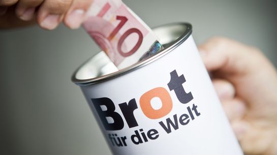 Spenden für Brot für die Welt