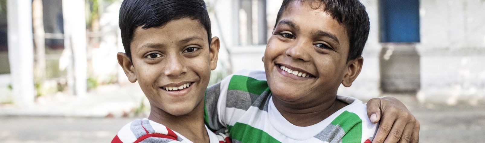Organisation BBA (Bachpan Bachao Andolan) in Delhi, Indien | Mukti Ashram im Stadtteil Ibrahimpur in Nord-Delhi | Jasimuddin, 12 Jahre und sein bester Freund Sushil, 11 Jahre