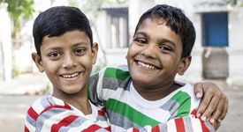 Organisation BBA (Bachpan Bachao Andolan) in Delhi, Indien | Mukti Ashram im Stadtteil Ibrahimpur in Nord-Delhi | Jasimuddin, 12 Jahre und sein bester Freund Sushil, 11 Jahre
