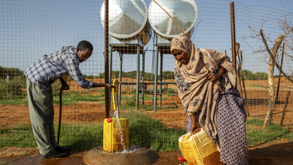 Solarbetriebene Pumpe in Somalia