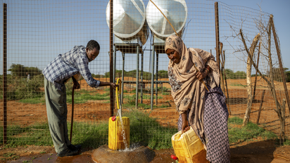 Solarbetriebene Pumpe in Somalia