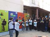 Eröffnung eines "Recycling Corners" an einer öffentlichen Schule 
