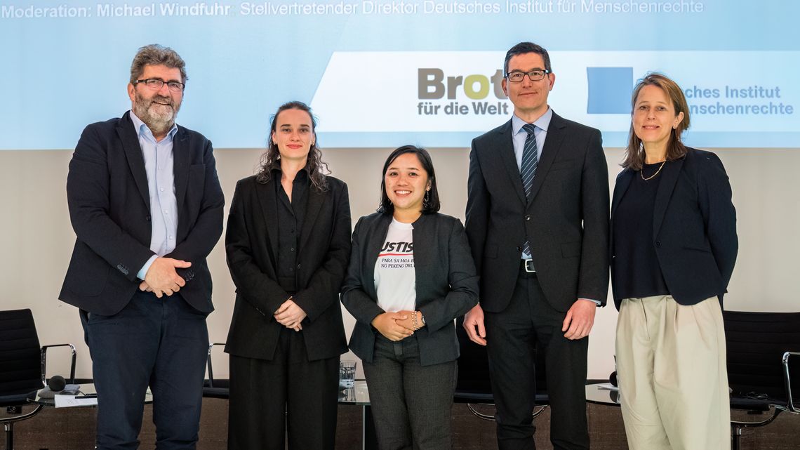 V.l.n.r.: Michael Windfuhr, Astrud Beringer, Dyan Gumanao, Stefan Stähle, Silke Pfeiffer