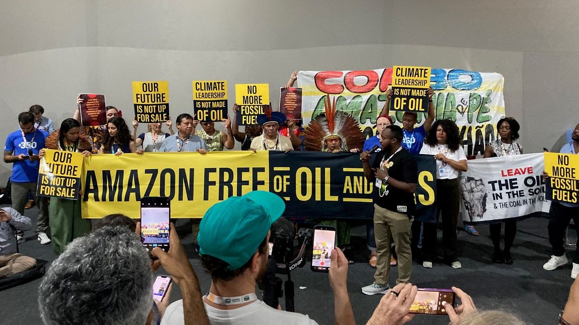 Zivilgesellschaftlicher Protest auf der COP