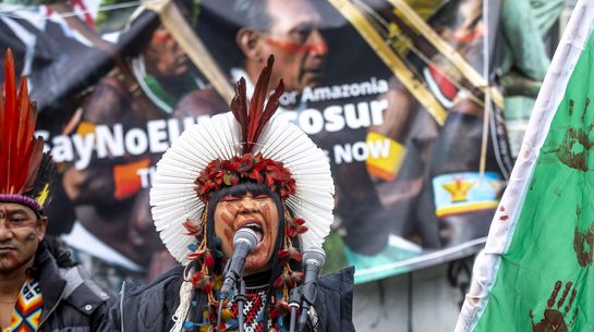 Demonstration gegen das EU-Mercosur-Abkommen