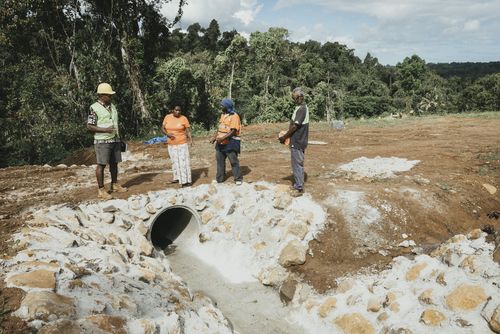Begutachtung der Hauptdrainage