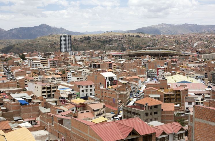 Blick auf Boliviens Hauptstadt Sucre