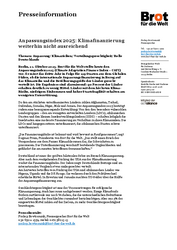 Pressemitteilung Anpassungsindex 2025 Pressemitteilung Anpassungsindex 2025