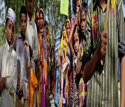 Landless farmers demonstrate for a fairer distribution of land in Madhobbati Village, Bangladesh.