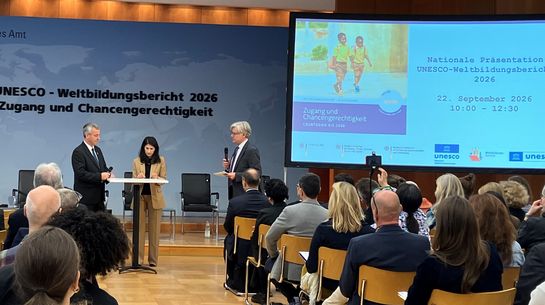 Launch Weltbildungsbericht 2026 in Berlin