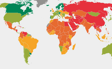 Weltkarte Atlas der Zivilgesellschaft
