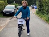 Meike von Appen auf Radtour in Niendorf