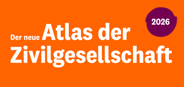 Ankündigung zum neuen Atlas der Zivilgesellschaf