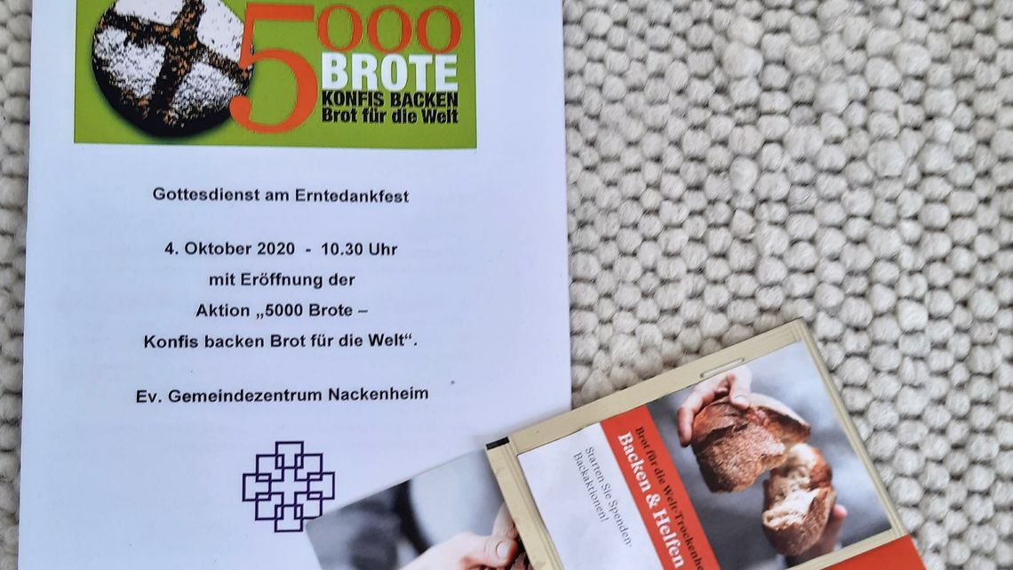 Hefetütchen von Brot für die Welt als kleines Give-away