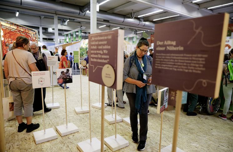 21. Juni 2019. Hauptstand von Brot für die Welt beim Evangelischen Kirchentag in Dortmund