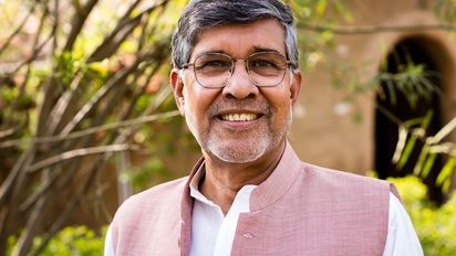Friedensnobelpreistraeger Kailash Satyarthi im Mukti Ashram in Delhi (c) Kathrin Harms