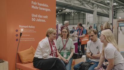 Stand von auf dem Kirchentag 2025