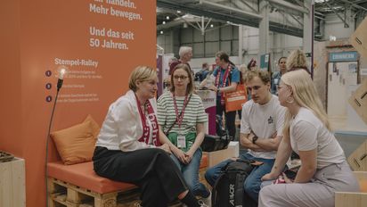 Stand von auf dem Kirchentag 2025