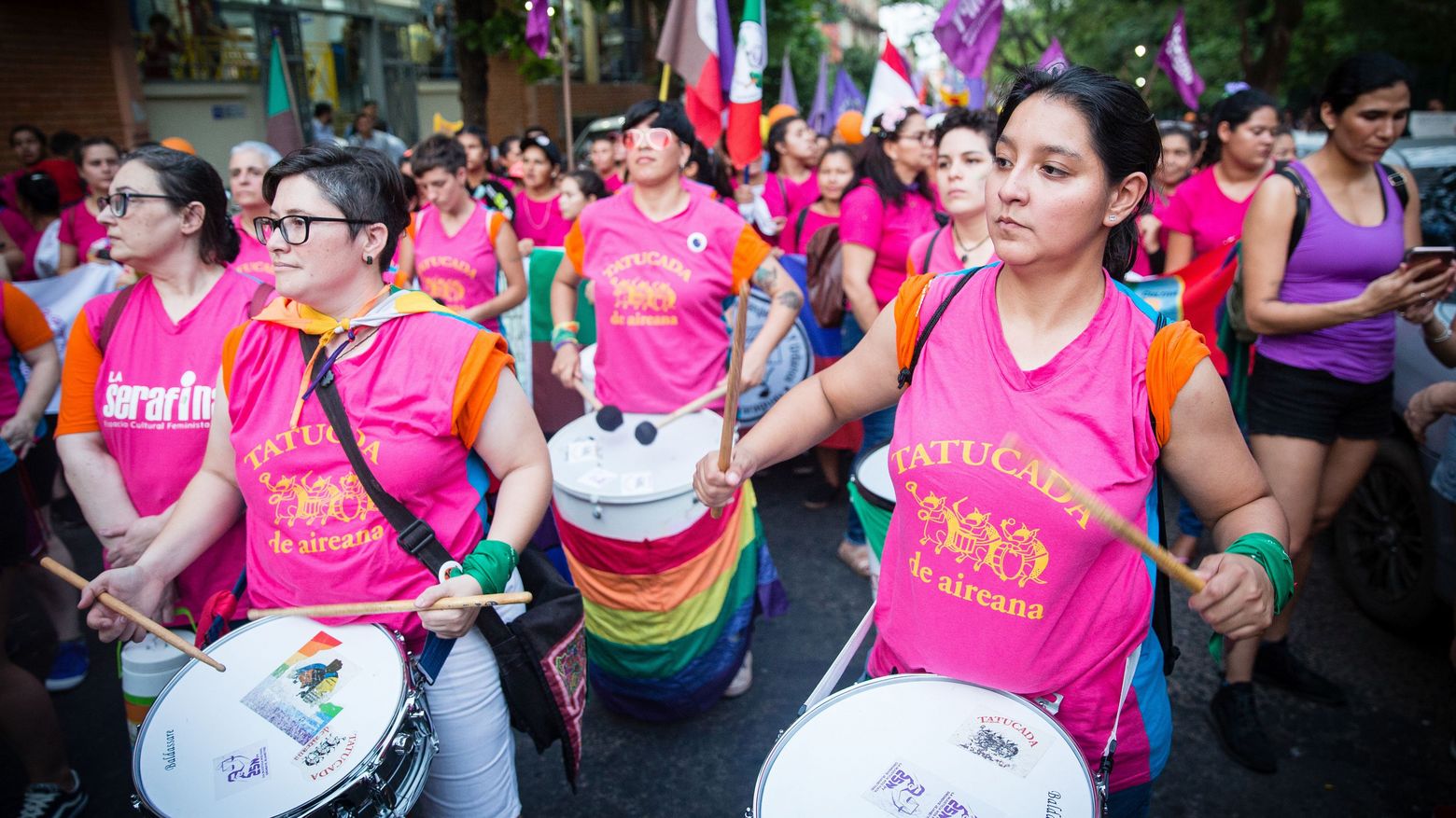 Demonstration von Frauen