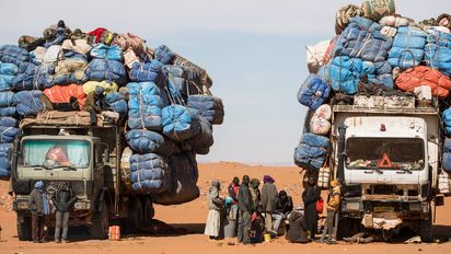 ©PHOTOPQR/LE PARISIEN / MATTHIEU DE MARTIGNAC / MADAMA / LE 01/01/15 La base militaire de Madama au Niger est une position stratégique de l'opération Barkhane qui lutte contre le terrorisme dans la région su Sahel. Military base in Madama near the border with Lybia.